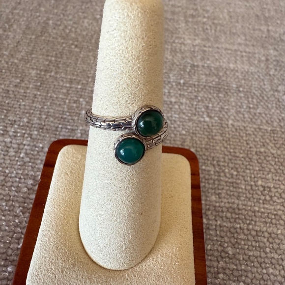 Sterling & Jade Wrap Ring - Picture 2 of 3